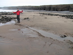 SX33196 Building dams on Llantwit Major beach.jpg